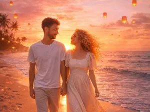 Sunset Beach Romance cartoon result